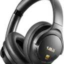 1Mii Y8+ Hybrid Active Noise Cancelling Headphones, 100H Playtime, Bluetooth 6.0 Over Ear LDAC Wireless Hi-Res Audio & Deep Bass, Comfortable for Travel Airplane Home Office, Custom EQ via APP,
