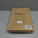 MyGift Vintage Rustic Whitewashed Wood Nesting Serving Trays/Decorative Ottoman Trays with Oval Cutout Handles, Set of 3