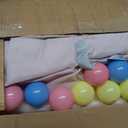Foldable Playpen with Mat for Babies and Toddlers, 73" x 61" Baby Play Pen for Indoor & Outdoor, Playard with Soft Breathable Mesh, Pull-Link and Ocean Balls, Pink