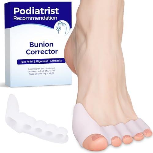 Toe Separators for Women - Podiatrist Recommended, Toe Spacers for Men, Breathable Bunion Corrector, Plantar Fasciitis (Pair of 1)
