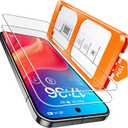 TOCOL for Samsung Galaxy S24 Screen Protector Military Grade Shatterproof HD Tempered Glass Full Coverage Screen Protector Anti-Fingerprint Easy Installation 2 Packs (Clear)