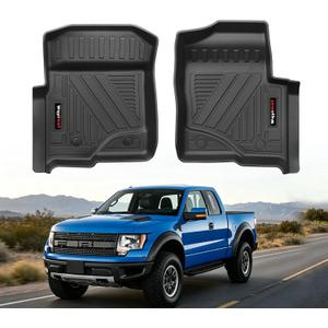 Custom All Weather Floor Mats Liner for 2009-2014 Ford F-150 All Cabs (w/Out Manual Shifter) Front Row 2 Pcs F150 Accessories (for 2009-2014 Ford F-150)