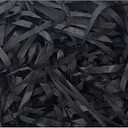 ZHODR Cut Paper Shred Filler for Gift Boxes, 8 oz (1/ 2 lb) Easter Basket Filler, Filler for Wrapping Gifts, Crafting Activities, Display Merchandise, Weight and Many Color Options (Black)