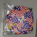 Mindsoft 24 Pack 4th of July Decorations Outdoor Patriotic Memorial Day Pinwheels and American Flags on Stick with Stake Red White and Blue Decor for Independence Day 250th Anniversary Parade Party
