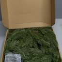 6FT Christmas Garland PARTY JOY Pine Garland with 9.8FT LED String Lights, Greenery Plant for Christmas Decorations Table Mantle Background Wall Room Outdoor Indoor Winter Decoration