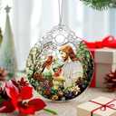 Jesus with Cardinals Ornament  Christmas Ornament & Religious Christmas Decor; Jesus Christ Decoration (Holiday Present, Bauble Present, Memorial Gifts, Gift Idea, Gift Exchange) | Heirloom Keepsake