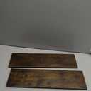 Floating Shelves for Wall, Wall Mounted Rustic Wood Shelves for Bathroom, Bedroom, Living Room, Kitchen, Hanging Shelf for Books/Storage/Room (Brown Wood Grain, 23.6")