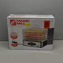 Magic Mill Food Dehydrator Machine | 5 Stackable Stainless Steel Trays Jerky Dryer with Digital Adjustable Timer & Temperature Control - Electric Food Preserver for Fruits, Veggies, Meats & Dog Treats