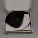 BARSDAR Real Human Hair Clip in Bangs - 100% Human Hair Clip in Bangs for Women - Natural Black Wispy Bangs Extensions Fringe with Temples Real Hair Bangs Hairpieces - Natural Black