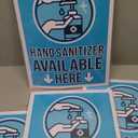 Hand Cleaner Here Vinyl Store Signs (5 x 7 Inches, 6 pieces) 4 pack