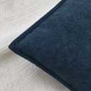 Kevin Textile 14x36 Inch Long Lumbar Cover 1 Pack Soft Boucle Textured Decorative Waterproof Rectangle Cushion Elegant Accent Pillows for Couch Sofa Chair Bed Home Decor Indoor Outdoor Navy Blue