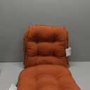 Blazing Needles Solid Twill U-Shaped Tufted Chair Cushions (Set of 2), 16", Spice