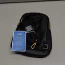 WATERFLY Crossbody Sling Backpack Sling Bag Travel Hiking Chest Bag Daypack (Black) (Small)