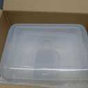 2 Pack Airtight Dog Food Storage Container Pet Dog Cat Food Storage Bin with Measuring and 2 Scoops for Rice Cat Bird Chicken Animal (10.5 x 8 x 6.5 Inches)