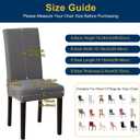 Chair Covers, Stretch Kitchen Dining Room Chair Covers Set of 6, Removable Washable Dining Chair Slipcovers for Home, Hotel, Banquet