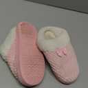 WateLves Girls Slippers Memory Foam Toddler Kids Comfort Wool-Like Plush Fleece Lined House Shoes for Indoor & Outdoor (3 Big Kid, Pink)