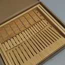 Bread Slicer for Sourdough Rounds, Bread Slicing Guide for Homemade Bread, Wide Bamboo Base for Artisan Loaves, Compact Design, Doubles as Serving Tray (No Knife)