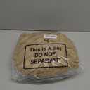 2 Pcs 26 x 18 Inch Unstuffed Pouf Cover Ottoman Foot Rest - No Filler, Faux Rabbit Fur Foot Stool Floor Bean Bag Floor Chair Storage for Living Room Bedroom Home Decor(Brown)