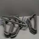Zober Velvet Hangers 43 Pack - Heavy Duty Gray Hangers for Coats, Pants & Dress Clothes - Non Slip Clothes Hanger Set - Space Saving Felt Hangers for Clothing