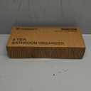 Dorhors 2 Tier Bathroom Counter Organizer Storage,Vanity Organizer for Bathroom Counter,Wood Standing Rack for Kitchen(Black)