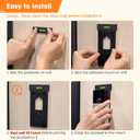 LOCKA Adhesive Mount for Ring/Other Battery Doorbell (2024 Release), No Drilling Camera Door Mounting Holder Bracket Accessories for Apartments Office Houses