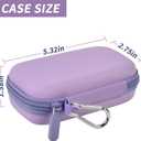 Comecase MP3 & MP4 Player Case for SOULCKER/G.G.Martinsen/Grtdhx/iPod Nano/Sandisk Music Player/Sony NW-A45 and Other Music Players with Bluetooth. Fit for Earbuds, USB Cable, Memory Card Purple