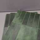 Art3d 11.4 x 9 Inch Heavy-Duty Peel and Stick Backsplash for Home Dcor, 10-Pack PVC Wall Tiles for Kitchen Countertop, Green