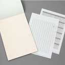 2 x Midori 20517006 Stationery for Writing Beautiful Letters, Narrow Ruled, Floral Pattern