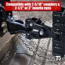 Adjustable Pintle Hitch Combination, 2" Receiver, 2-5/16" Ball