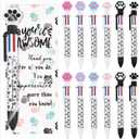 36 Sets Vet Tech Appreciation Gifts Include 6 in 1 Multicolor Dog Paw Pens with Cards Opp Bags Valentines Thank You Gifts for Veterinary Receptionist Week Coworker Pet Lover (Vivid Color)