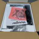 Huuger Nightstand with Charging Station, Side Table with Fabric Drawers, End Table with Open Shelf, Bedside Table with USB Ports and Outlets, Night Stand for Bedroom, Rustic Brown and Black (11.8"D x 15.7"W x 23.6"H (2 Drawers))