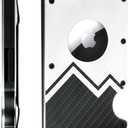 Wallet for Men - Minimalist AirTag Compatible, Aluminum RFID Blocking, AirTag Holder, Money and Card Holder - Modern, Stylish, Slim, Compact and Durable Wallet by Zylo