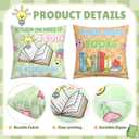 8 Pcs Checkerboard Reading Throw Pillow Cover Pastel Classroom Pillow Cover