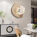 Ergocar Wall Clock, Creative Silent Modern Nordic -Style Crystalline Porcelain Battery Power Decoration School, Living Room, Kitchen, Office