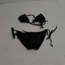 Women Two Piece Bikini Swimsuit Sexy Bathing Suits Halter Triangle Tops String Bikini Sets,S