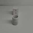 Essentra Home Blanc Collection White Bathroom Tumbler Cup for Vanity Countertops, Also Great As Pencil Pen Holder and Makeup Brush Holder