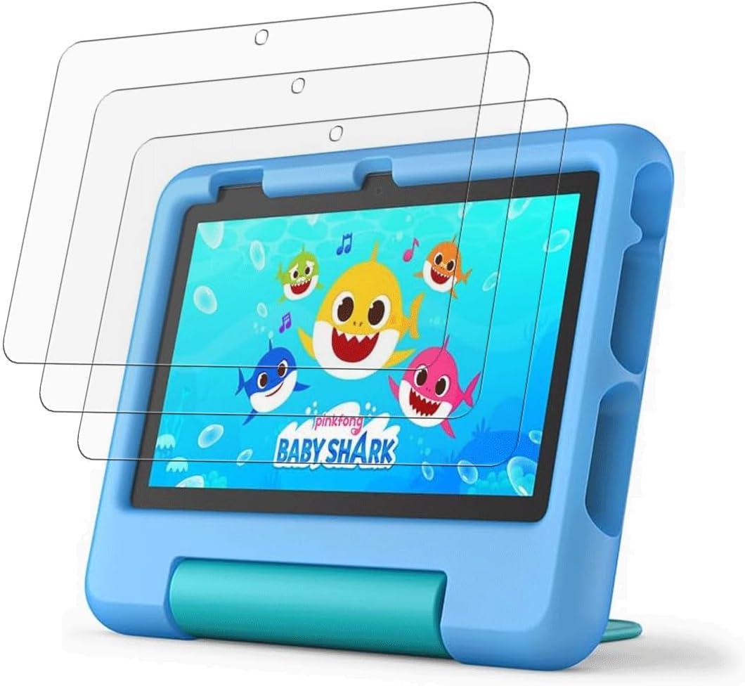 [3 Pack] for All-New Fire 7 Kids Tablet 7-inch (12th Generation - 2022 release) Anti Glare and Anti Fingerprint HD Screen Protector (Matte) [Not Glass]