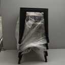 18 Inch Dining Chairs Set of 4, Farmhouse Metal Chairs with High Back and Wooden Seat, Stackable Industrial Bar stools for Dining Room(Black)