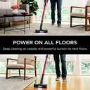 Shark Cordless Vacuum Cleaner, HEPA Filter, Lightweight, Portable, Rechargeable, Pet Hair Pickup, Removable Handheld, Crevice, Upholstery & Dusting Brush Included, 40-min runtime, Red, IZ362H
