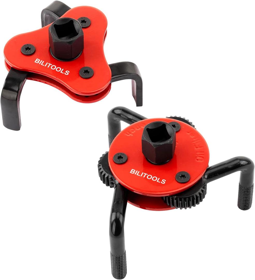 BILITOOLS Adjustable Oil Filter Wrench  Universal Oil Filter Removal Tool, 1/2" Drive, Fits 2-1/2"5-1/8" Filters