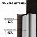 Toilet Paper Holder Free Standing, 25 H Stainless Steel Oil Rubbed Bronze Toilet Paper Stand, Weighted Base Floor Tissue Roll Holder for Bathroom,Toilet Roll Stand
