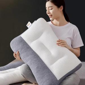 Proease Pillow for Sleep Apnea, Orthopedic Deep Sleep, Ergonomic Pillow for Neck and Shoulder, Side, Back, Stomach (White)