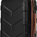 Hardside Carry On Luggage 22x14x9 Airline Approved with Spinner Wheels, 20-inch Carry-On Suitcase for Men & Women, Black