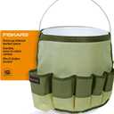 Fiskars Garden Tool Bucket Caddy 5 Gal, (Bucket and Tools Not Included)
