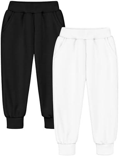 Guicizi Boys Sweatpants Jogger Pants Soft Kids Sweat Athletic Pants with Pockets Drawstring Boys Workout Clothes Size 10,12