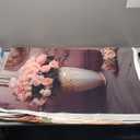 YongFoto European Retro Elegant Room Interior Wall Backdrop 9x6ft French Arched Oil Painting Frame Floral Vase Garland Photography Background Wedding Party Home Art Decor Portrait Photoshoot Props