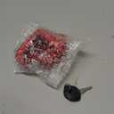 Trailer Hitch Locks with Keys, Universal Size Fit 1-7/8,2-5/16,2 Inch Ball Hitch Coupler Lock, Adjustable Heavy Duty Steel Trailer Tongue Lock for Boat, Trailers and RV, Anti-Theft Hitches, Red-1 Pack