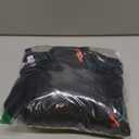 Yonique Women Bikini Set with Swim Shorts 2 Piece Swimsuit with Boyshorts Halter High Waisted Bathing Suit (Large, Black Floral)