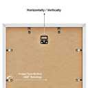 13x13 Collage Frame with 6 Openings 4X6 Pictures, Multiple Picture Frame with Mat, Wall or Tabletop Decor, White Wood Grain,2 Pack
