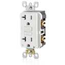 Leviton Smart GFCI, 20 Amp, Self Test, Tamper-Resistant with LED Indicator Light, Send Notifications Directly to Your Smartphone, D2GF2-KW, White